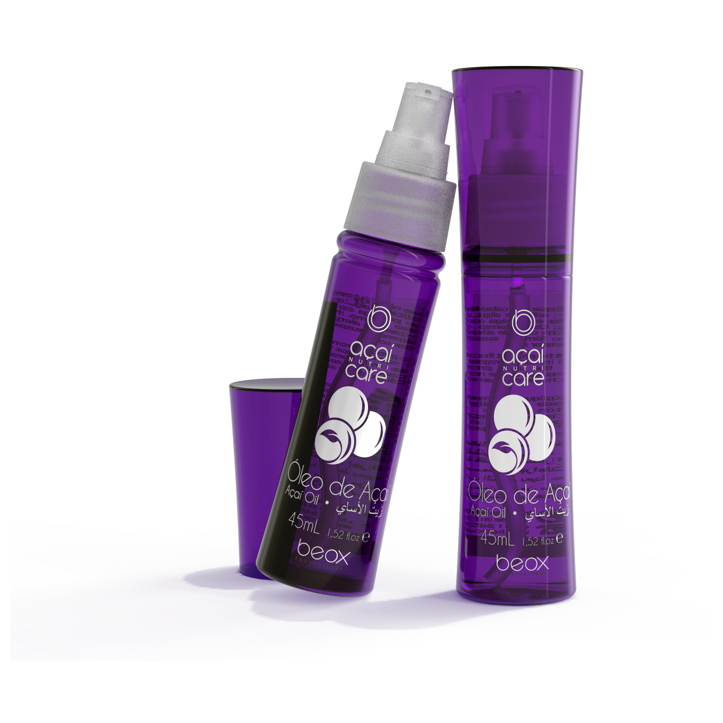 Açai Shield Thermo-activated Biphasic Fluid by Beox professional Leave-in, Finisher for Heat Protection, highlighted packaging