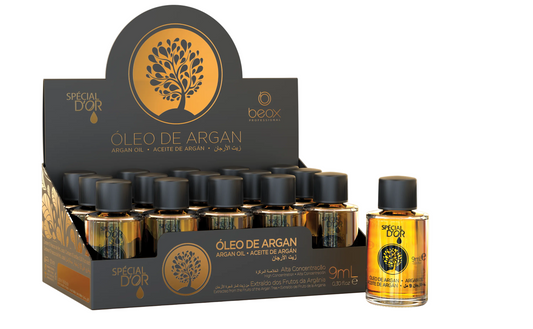 Special D’Or Argan Box by Beox professional Hair Oil, Finisher for Hair Treatment, Kit, highlighted packaging