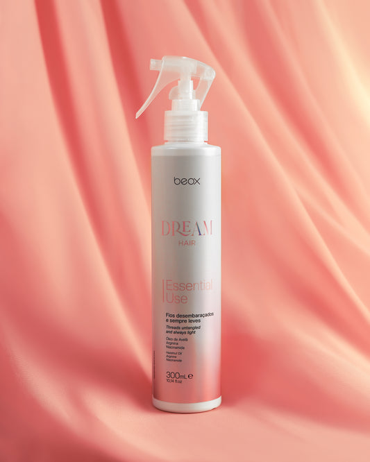 Dream Hair Essential Use by Beox professional Leave-in, Finisher for Heat Protection, highlighted packaging