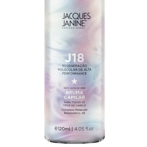J18 Finishing Hair Mist by Jacques Janine professional Leave-in, Finisher for Final Treatment, highlighted packaging