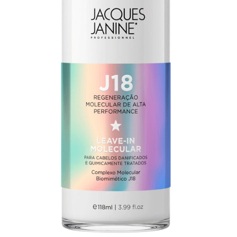 J18 Molecular Thermoactive Leave-in by Jacques Janine professional Leave-in, Finisher for Hair Treatment, highlighted packaging