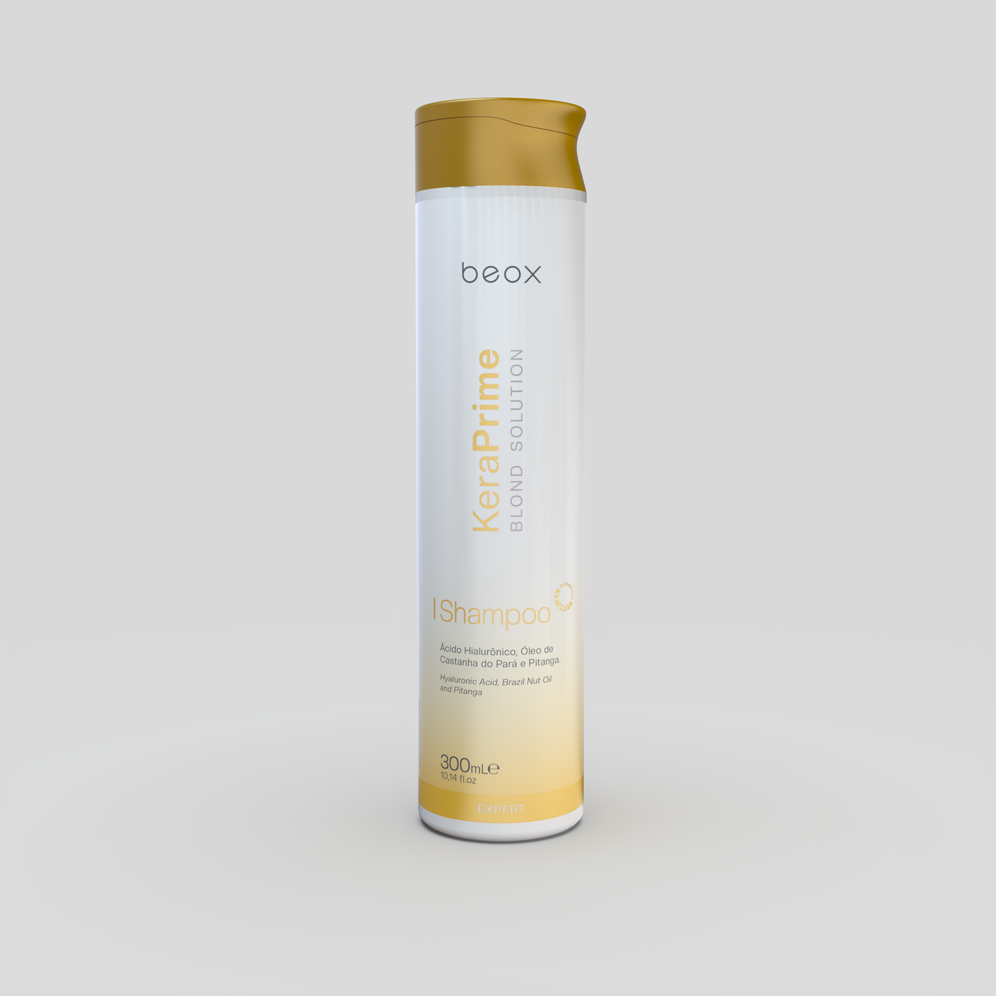 KeraPrime Blond Solution Home Care Shampoo by Beox professional Shampoo for Hydration, Reconstruction, highlighted packaging