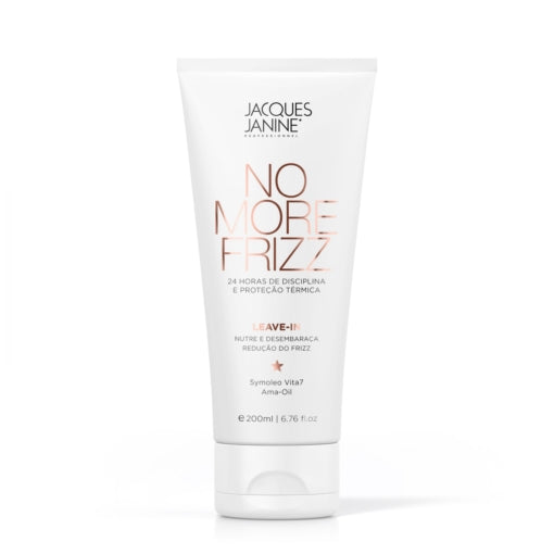No More Frizz Leave in by Jacques Janine professional Leave-in, Finisher for Heat Protection, highlighted packaging
