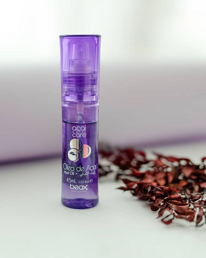 Açaí Oil by Beox professional Hair Oil, Finisher for Hair Treatment, highlighted packaging
