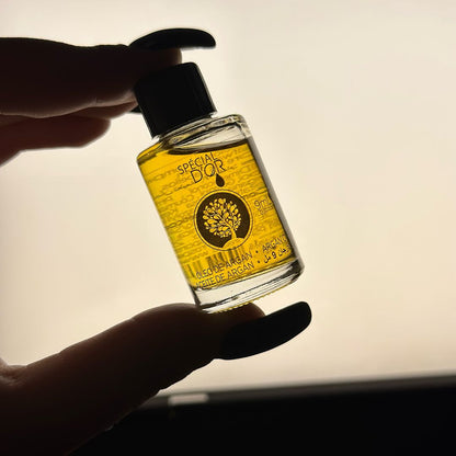 Special D’Or Argan Box by Beox professional Hair Oil, Finisher for Hair Treatment, Kit, highlighted packaging