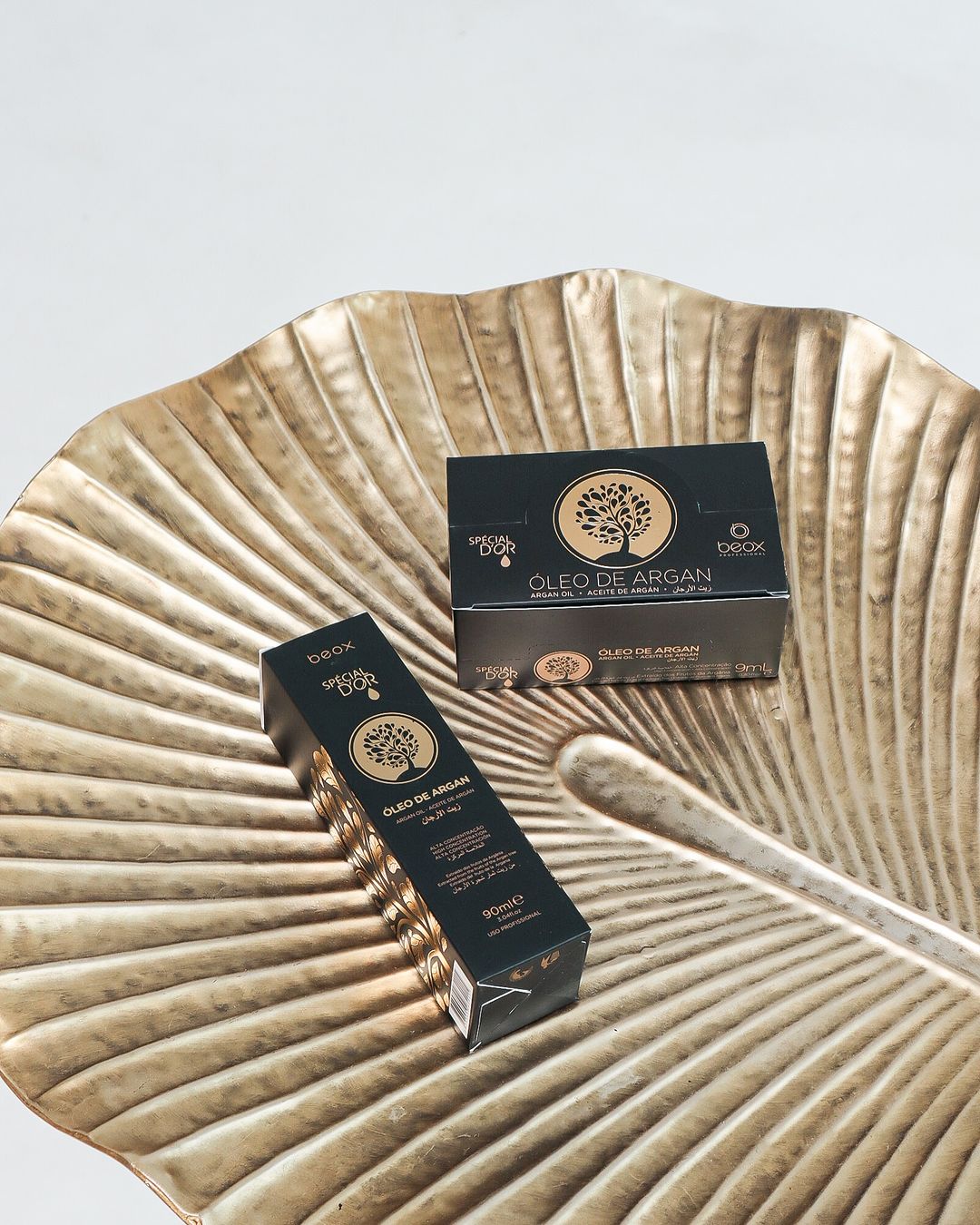Special D’Or Argan Box by Beox professional Hair Oil, Finisher for Hair Treatment, Kit, highlighted packaging