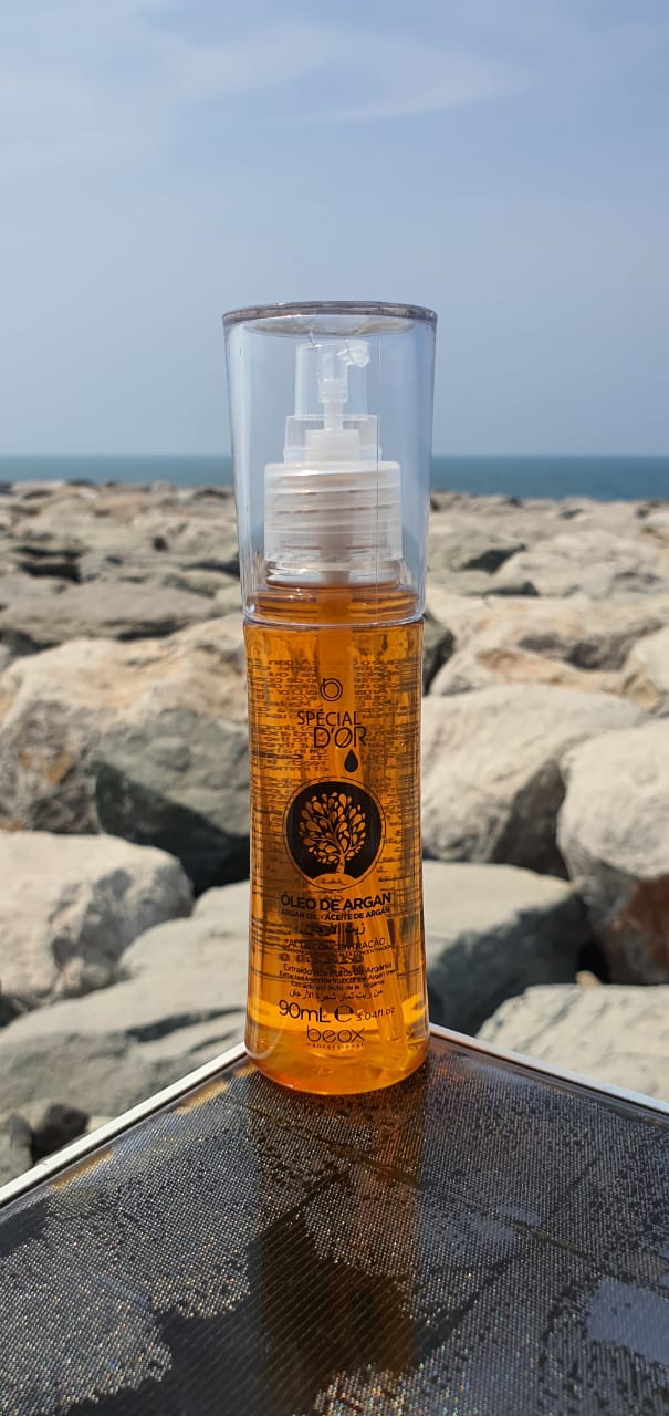 Special D’Or Argan Oil by Beox professional Hair Oil, Finisher for Hair Treatment, highlighted packaging