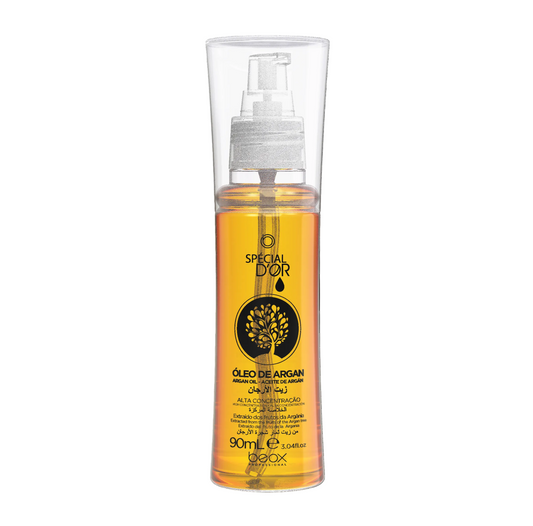 Special D’Or Argan Oil by Beox professional Hair Oil, Finisher for Hair Treatment, highlighted packaging