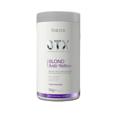 BTX Blond Anti-Yellow by Beox professional Hair Straightening Treatment for Hair Treatment, highlighted packaging