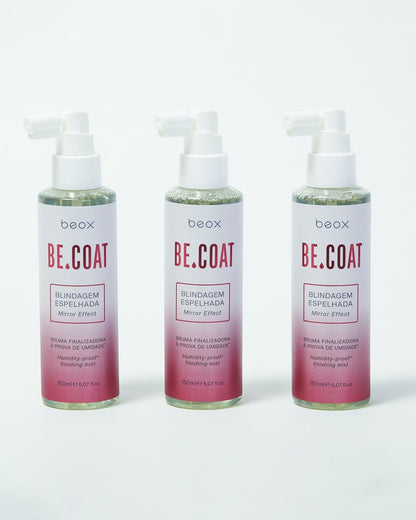 Be.Coat by Beox professional Leave-in, Finisher for Heat Protection, highlighted packaging