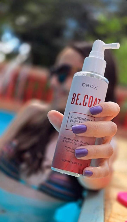 Be.Coat by Beox professional Leave-in, Finisher for Heat Protection, highlighted packaging