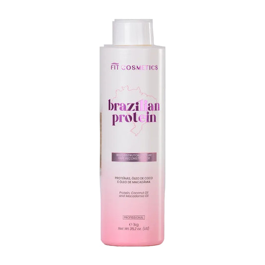 Brazilian Protein by Fit Cosmetics professional Hair Straightening Treatment for Hair Straightening, highlighted packaging