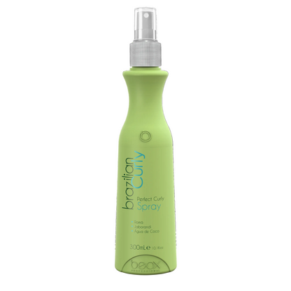 Brazilian Curly Spray by Beox professional Finisher for Hydration, highlighted packaging
