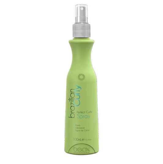 Brazilian Curly Spray by Beox professional Finisher for Hydration, highlighted packaging