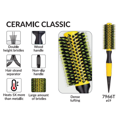 Ceramic Classic 7966T (19 mm) by Marco Boni professional Brush for Brush, highlighted packaging