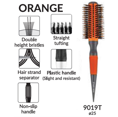 Ceramic Orange 9019T (25 mm) by Marco Boni professional Brush for Brush, highlighted packaging