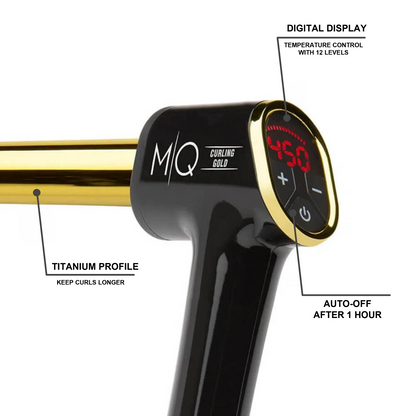 Curling Gold Hair Curler by MQ professional Hair Curler for Hair Curling, highlighted packaging