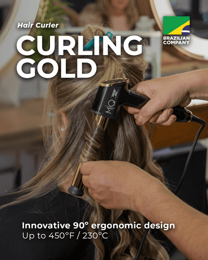 Curling Gold Hair Curler by MQ professional Hair Curler for Hair Curling, highlighted packaging