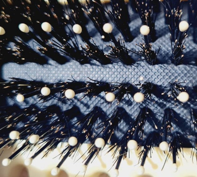 Curly Brush 7238 (Mixed Bristles) by Marco Boni professional Brush for Brush, highlighted packaging