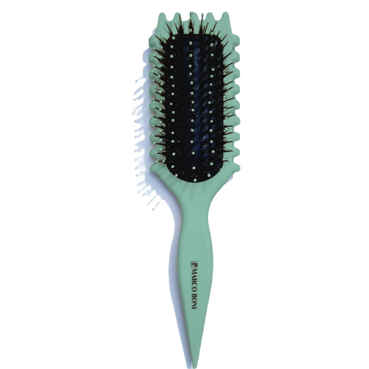 Curly Brush 7238 (Mixed Bristles) by Marco Boni professional Brush for Brush, highlighted packaging