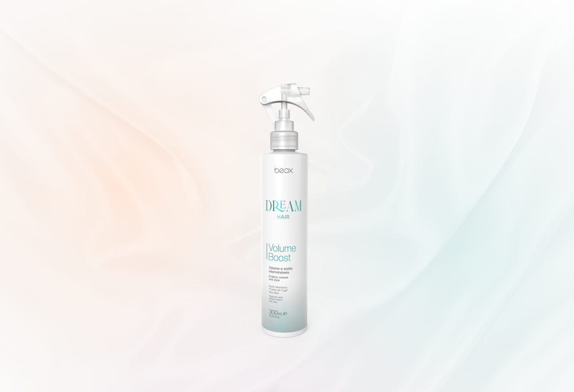 Dream Hair Volume Boost by Beox professional Leave-in, Finisher for Heat Protection, highlighted packaging