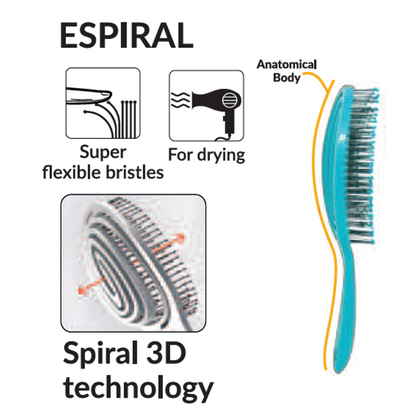 Espiral 7360 (22 cm) by Marco Boni professional Brush for Brush, highlighted packaging