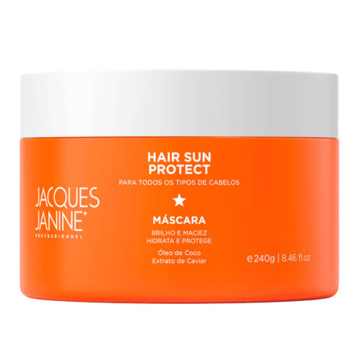 Hair Sun Protect Treatment Mask by Jacques Janine professional Hair Mask for Nutrition, Hydration, highlighted packaging