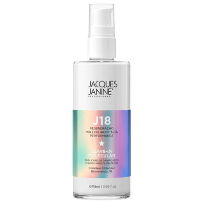 J18 Molecular Thermoactive Leave-in by Jacques Janine professional Leave-in, Finisher for Hair Treatment, highlighted packaging