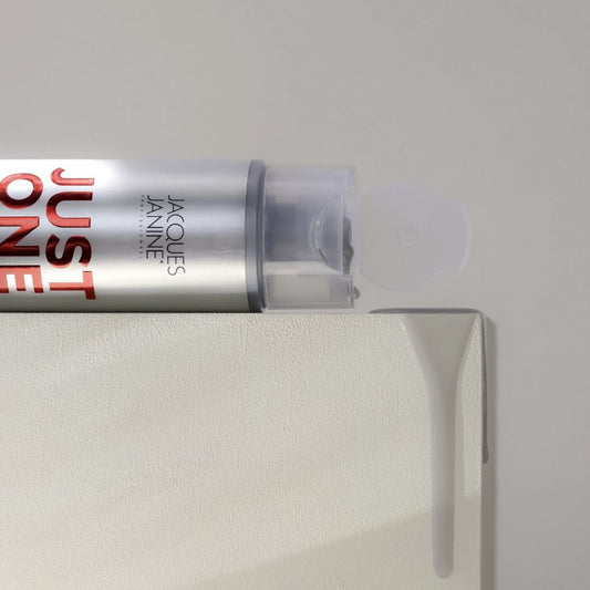 Just One Minute Conditioner by Jacques Janine professional Conditioner for Recovery, Reconstruction, highlighted packaging