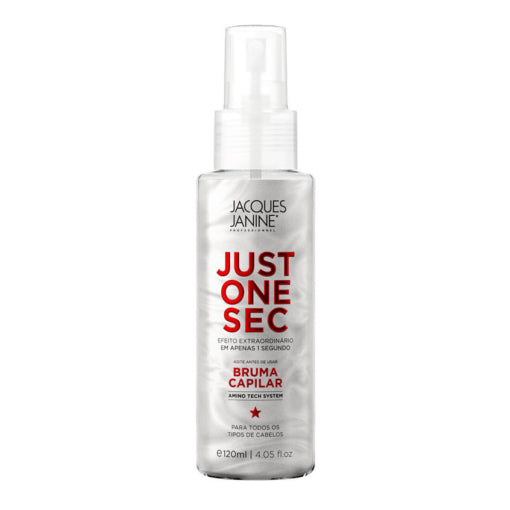 Just One Second Hair Mist by Jacques Janine professional Leave-in, Finisher for Final Treatment, highlighted packaging