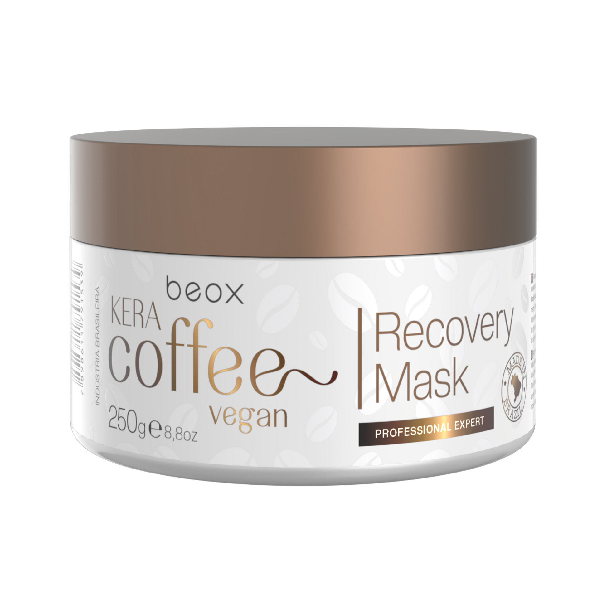 KeraCoffee Daily Care Kit by Beox professional Shampoo, Conditioner, Hair Mask for Nutrition, Hydration, highlighted packaging