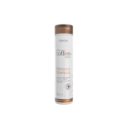 KeraCoffee Daily Care Shampoo by Beox professional Shampoo for Nutrition, Hydration, highlighted packaging