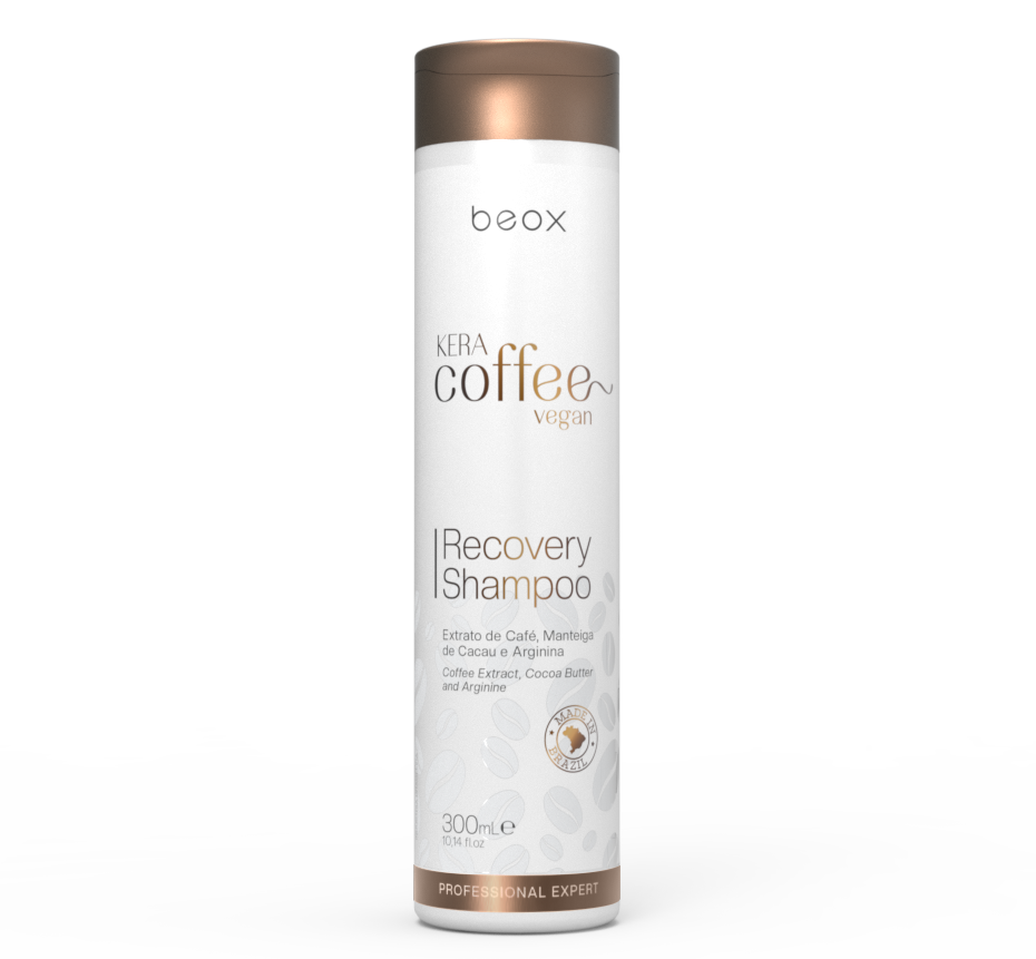 KeraCoffee Daily Care Shampoo by Beox professional Shampoo for Nutrition, Hydration, highlighted packaging