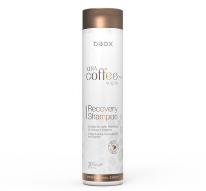 KeraCoffee Daily Care Shampoo by Beox professional Shampoo for Nutrition, Hydration, highlighted packaging