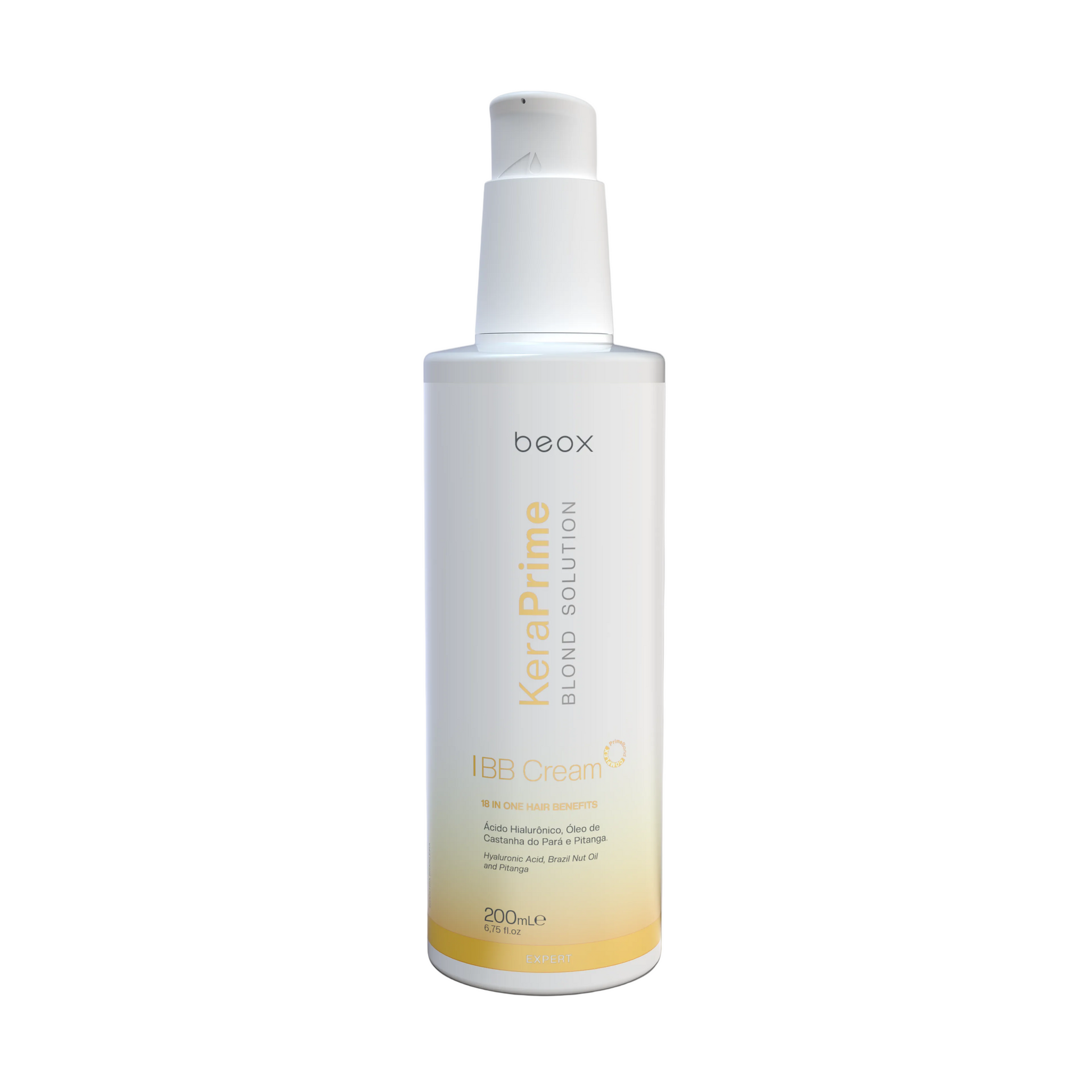 KeraPrime Blond Solution BB Cream by Beox professional Leave-in, Finisher for Heat Protection, highlighted packaging