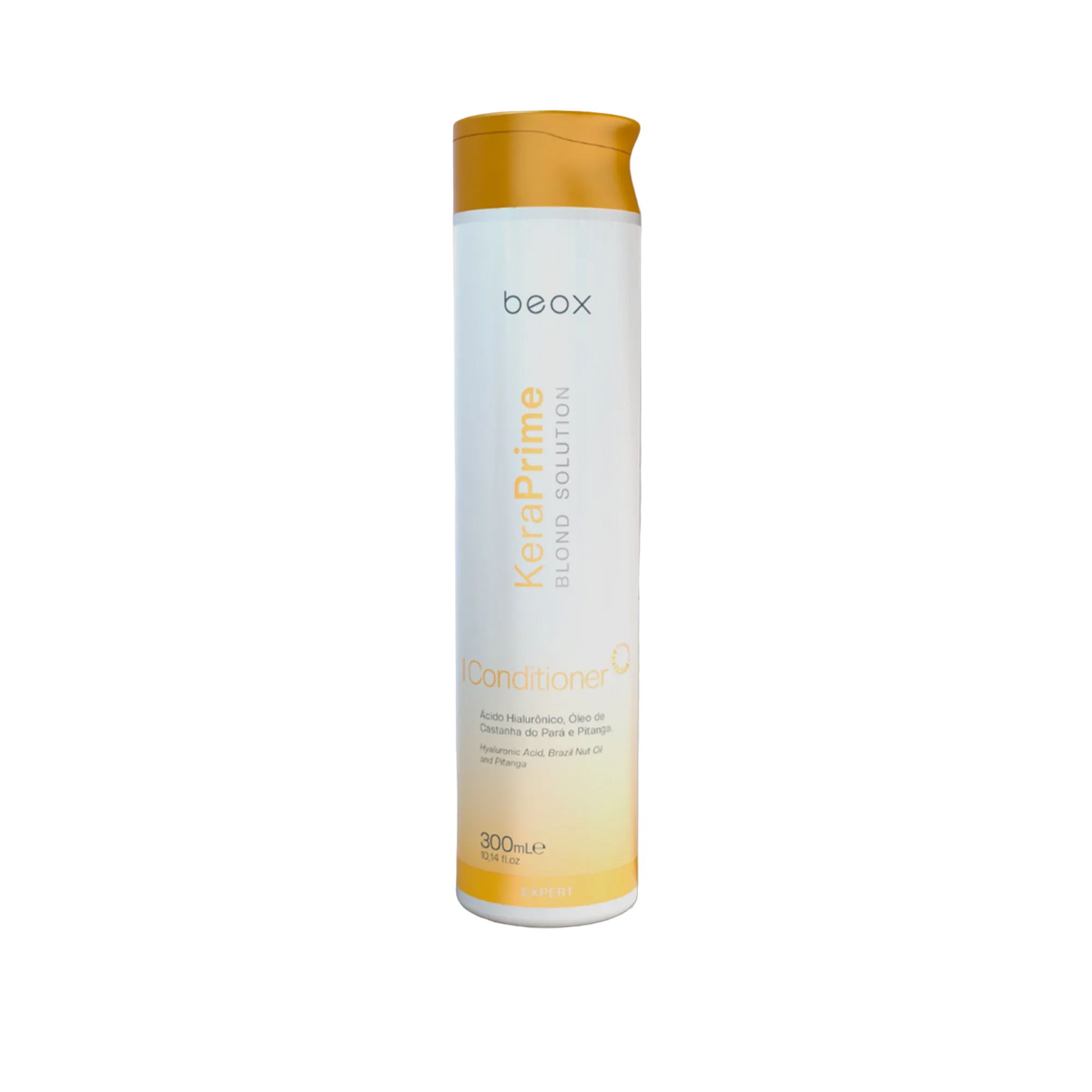 KeraPrime Blond Solution Home Care Conditioner by Beox professional Conditioner for Nutrition, Hydration, Reconstruction, highlighted packaging