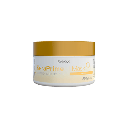 KeraPrime Blond Solution Home Care Mask by Beox professional Hair Mask for Nutrition, Hydration, Reconstruction, highlighted packaging