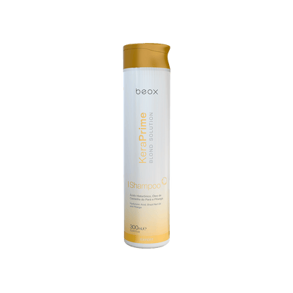 KeraPrime Blond Solution Home Care Shampoo by Beox professional Shampoo for Hydration, Reconstruction, highlighted packaging