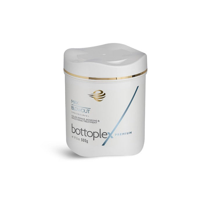 Max Blowout Bottoplex Premium by Eckoz professional Hair Straightening Treatment for Hair Straightening, highlighted packaging