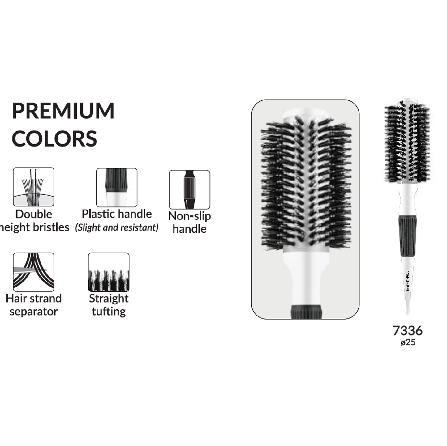 Metallic Premium Colors 7336 (25 mm) by Marco Boni professional Brush for Brush, highlighted packaging