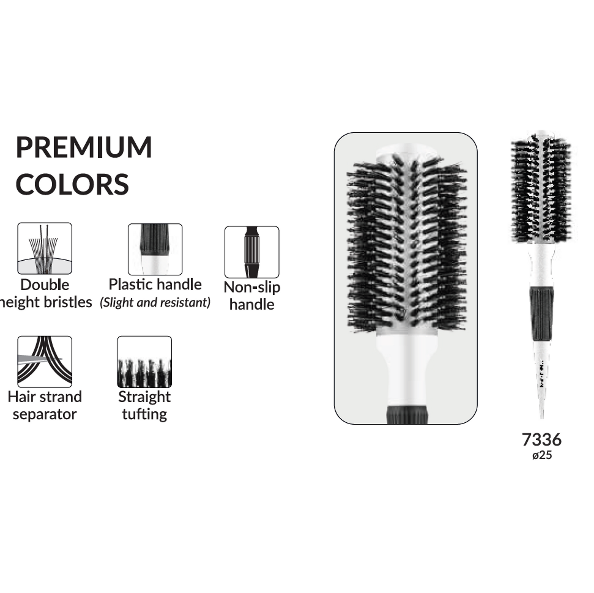 Metallic Premium Colors 7336 (25 mm) by Marco Boni professional Brush for Brush, highlighted packaging