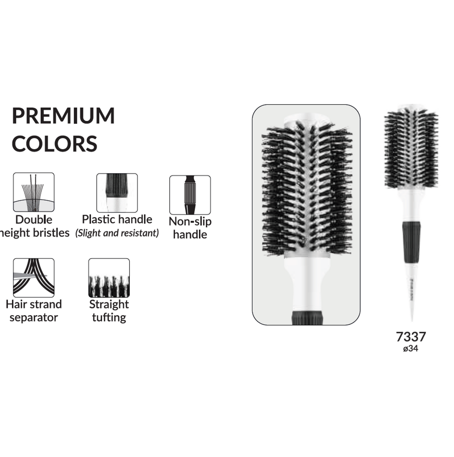 Metallic Premium Colors 7337 (34 mm) by Marco Boni professional Brush for Brush, highlighted packaging