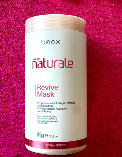 Naturale Revitalizing Mask by Beox professional Hair Mask for Hydration, highlighted packaging