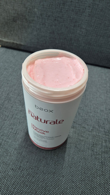 Naturale Revitalizing Mask by Beox professional Hair Mask for Hydration, highlighted packaging