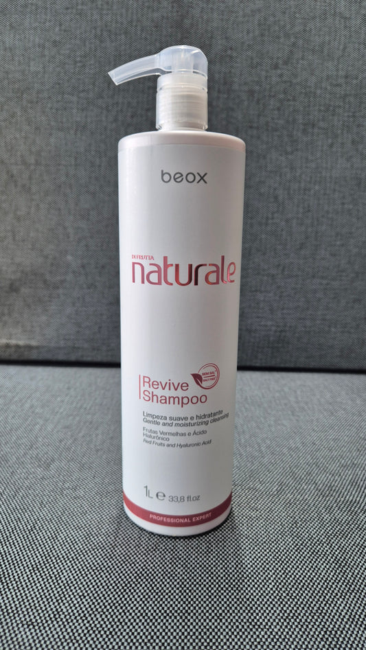 Naturale Revitalizing Shampoo by Beox professional Shampoo for Hydration, highlighted packaging