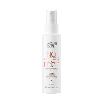 No More Frizz Anti frizz spray by Jacques Janine professional Finisher for Hydration, highlighted packaging