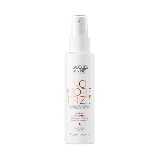 No More Frizz Anti frizz spray by Jacques Janine professional Finisher for Hydration, highlighted packaging