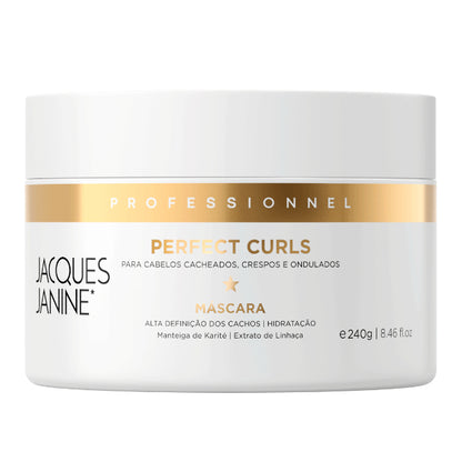 Perfect Curls Mask by Jacques Janine professional Hair Mask for Hydration, highlighted packaging