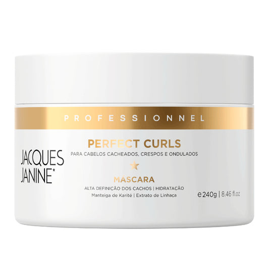 Perfect Curls Mask by Jacques Janine professional Hair Mask for Hydration, highlighted packaging