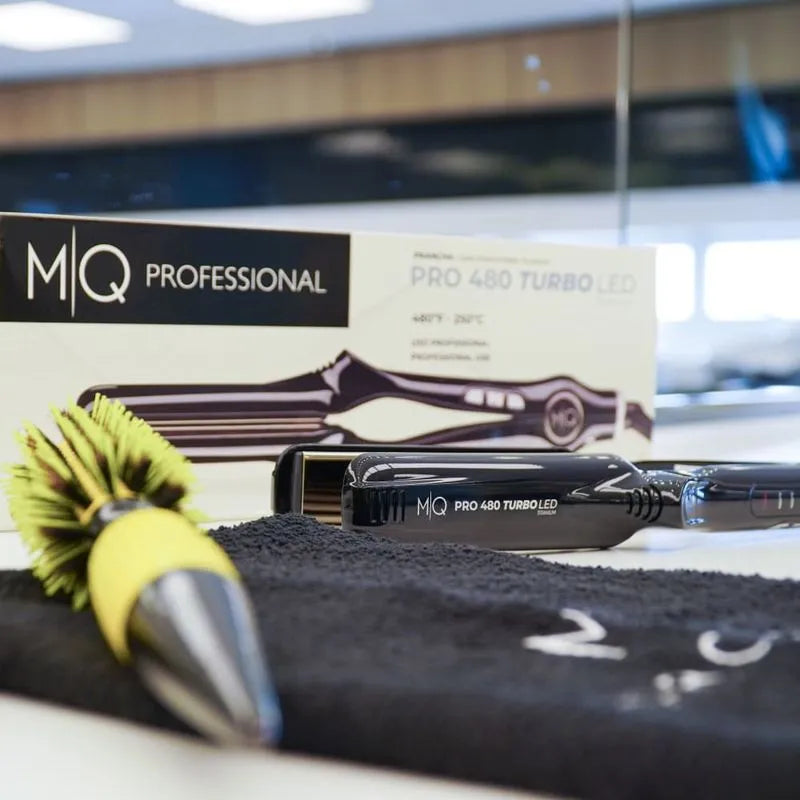 Pro 480 Turbo LED Titanium Hair Straightener by MQ professional Hair Straightener for Hair Straightening, highlighted packaging